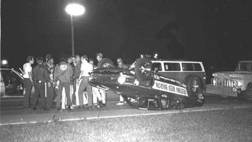 Tri-City Dragway - Flying Red Baron Crash From Fred Militello Photo By Don Ruppel 